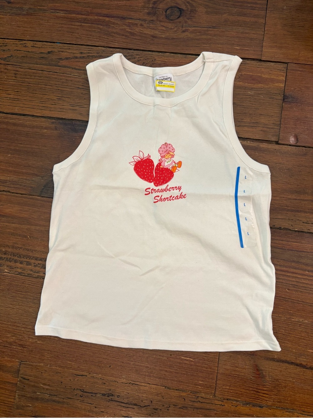 Strawberry Shortcake White Graphic Tank Top